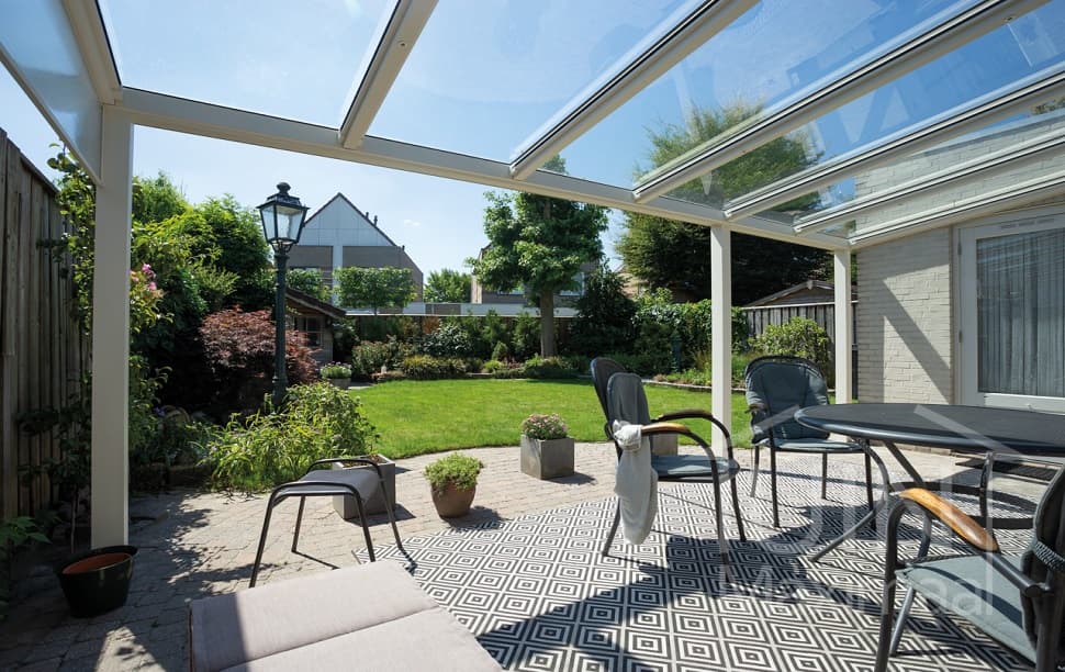 Panneaux de toit verre clair veranda Panneaux de toit verre clair veranda