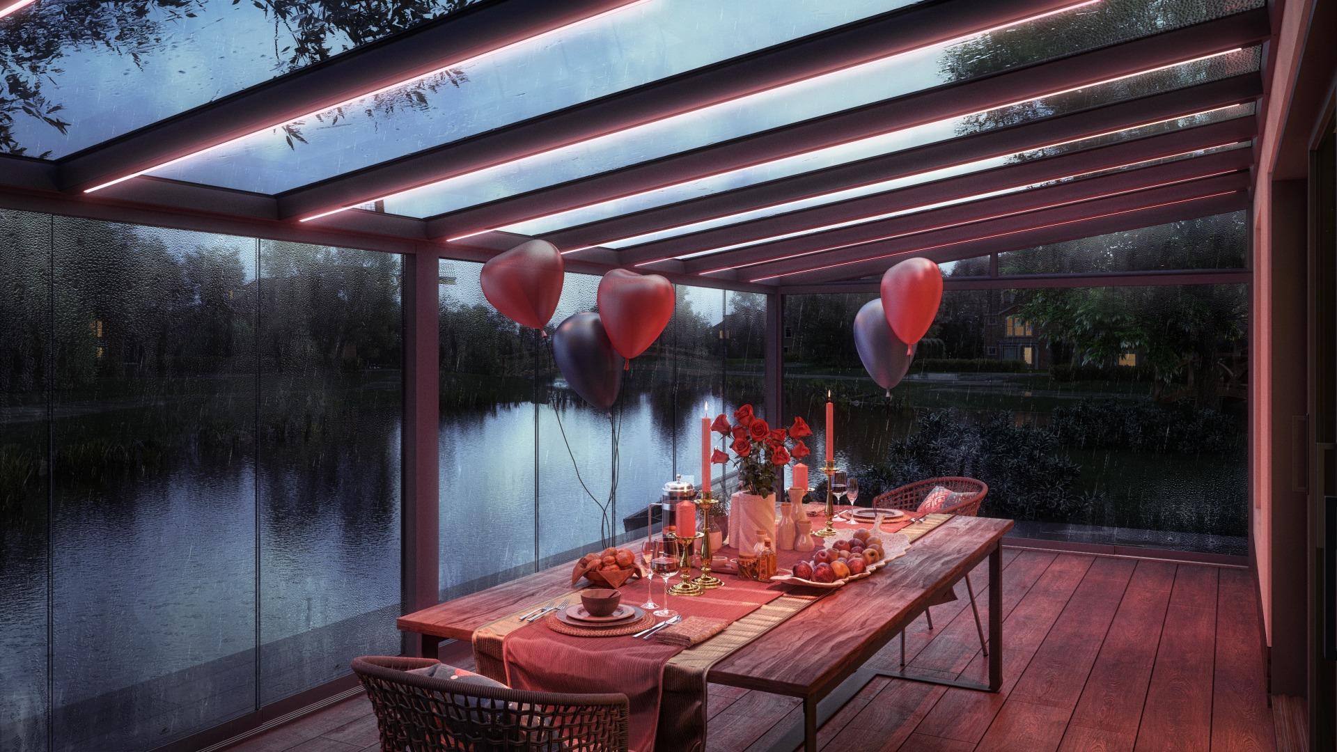 Un cadre romantique aux couleurs chaleureuses Un cadre romantique aux couleurs chaleureuses