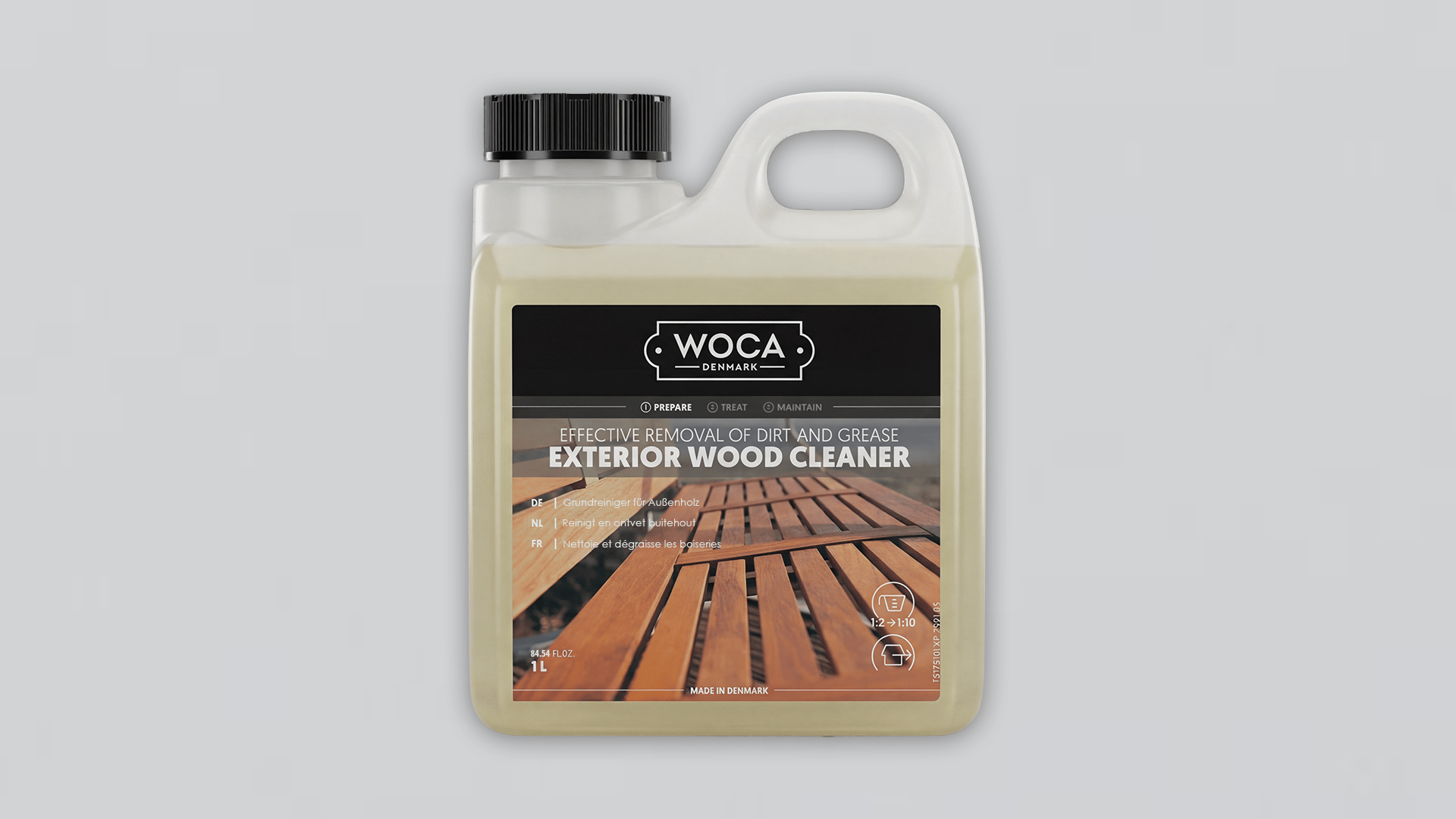 WOCA Exterior Wood Cleaner WOCA Exterior Wood Cleaner pour le nettoyage d'une terrasse en bambou