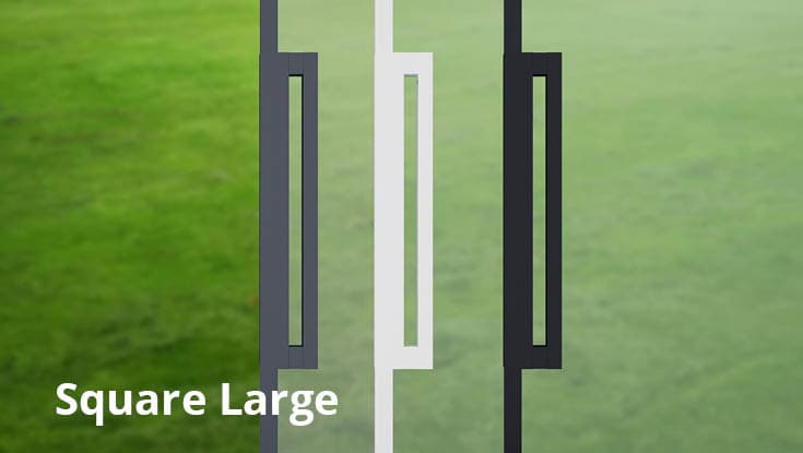 Square Large handgrepen in 3 kleuren