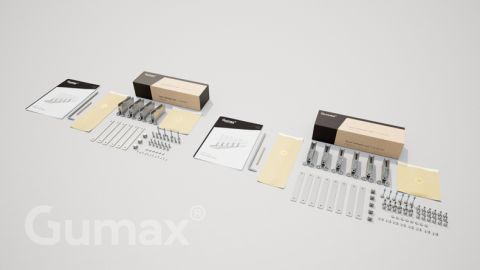 Gumax® door follower 6-rail