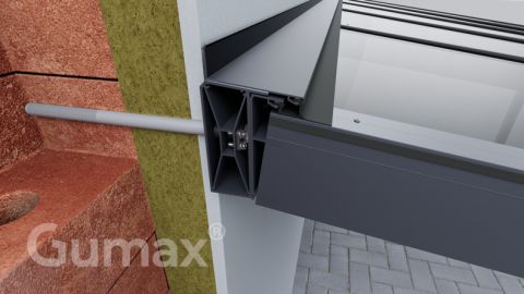 Facade insulation mounting system Poly & Glass Line 12.06 x 3.5 metres