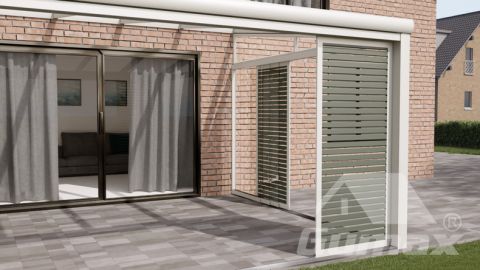 gumax shading panel wit ral7033 situatie