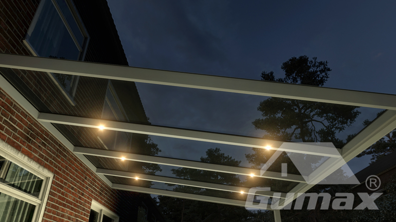 Ledspots voor alle tussenliggers (twee per tussenligger)