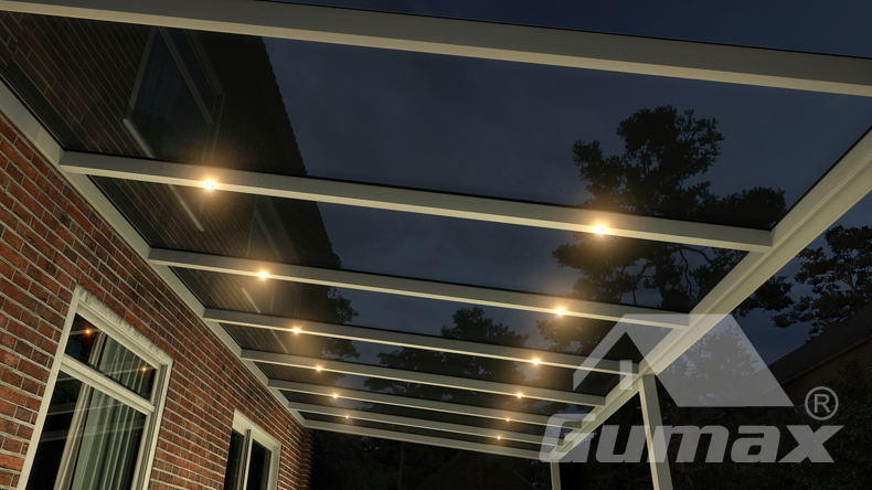 Ledspots voor alle tussenliggers (twee per tussenligger)