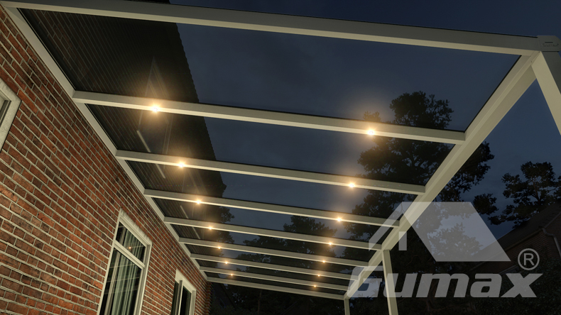 Ledspots voor alle tussenliggers (twee per tussenligger)