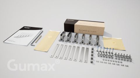 Gumax® door follower 4-rail
