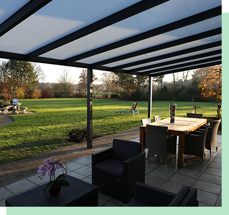 Genieten met de terrasoverkapping Hele jaar door genieten