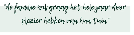 Hele jaar door genieten 
